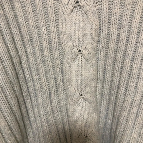 Venus ice blue super soft mock neck chunky knit sweater rhinestone - Picture 11 of 12